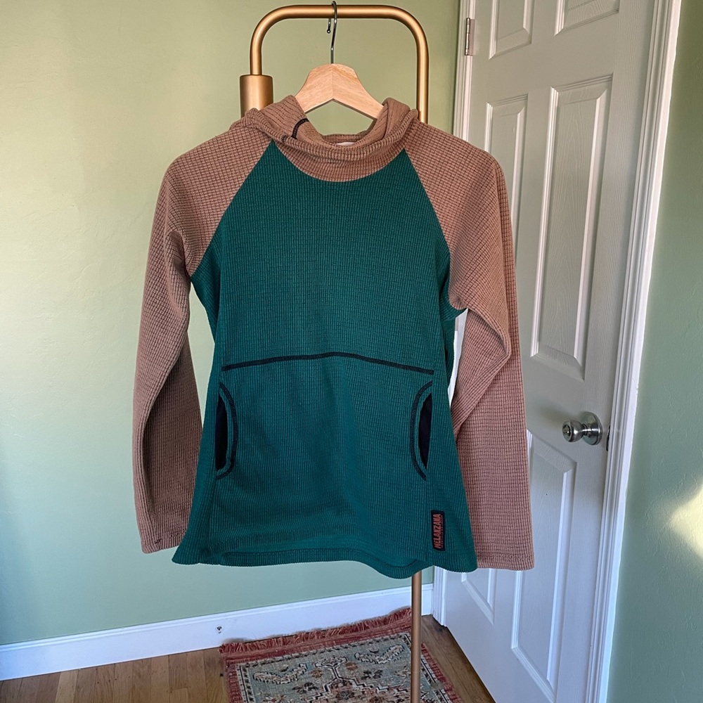 melanzana micro grid hoodie size small